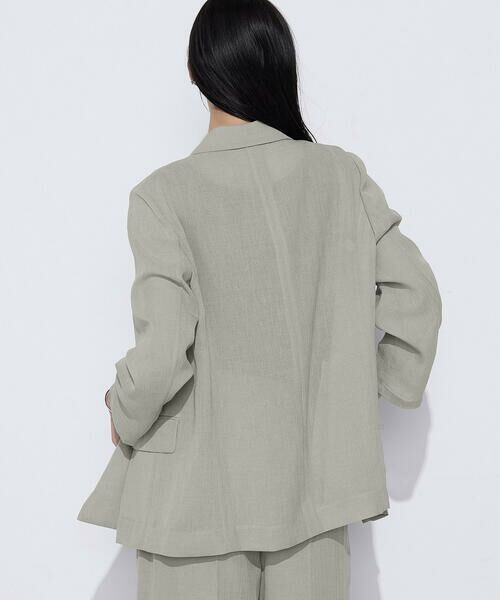 COMME CA COMFORT / コムサ・コンフォート（Lサイズ） テーラードジャケット | 〔 TALLサイズ 〕 【セットアップ対応】【RE:撚】トリアセクールスラブ ダブルジャケット | 詳細6