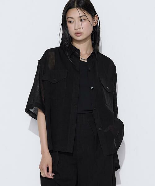 COMME CA COMFORT / コムサ・コンフォート（Lサイズ） シャツ・ブラウス | 〔 TALLサイズ 〕 【セットアップ対応】トリアセクールスラブ シャツ | 詳細12