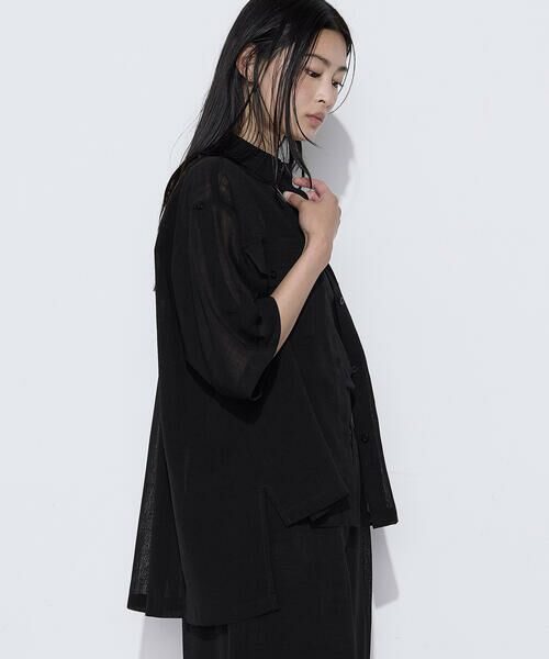 COMME CA COMFORT / コムサ・コンフォート（Lサイズ） シャツ・ブラウス | 〔 TALLサイズ 〕 【セットアップ対応】トリアセクールスラブ シャツ | 詳細13