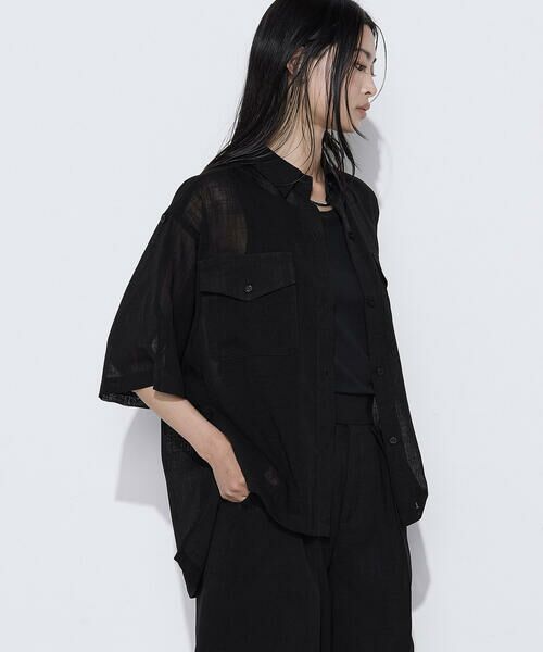 COMME CA COMFORT / コムサ・コンフォート（Lサイズ） シャツ・ブラウス | 〔 TALLサイズ 〕 【セットアップ対応】トリアセクールスラブ シャツ | 詳細14