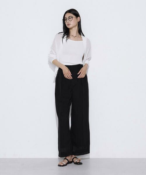 COMME CA COMFORT / コムサ・コンフォート（Lサイズ） その他パンツ | 〔 TALLサイズ 〕 【セットアップ対応】【RE:撚】トリアセクールスラブ タックワイドパンツ | 詳細12
