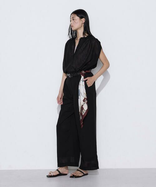 COMME CA COMFORT / コムサ・コンフォート（Lサイズ） その他パンツ | 〔 TALLサイズ 〕 【セットアップ対応】【RE:撚】トリアセクールスラブ タックワイドパンツ | 詳細13