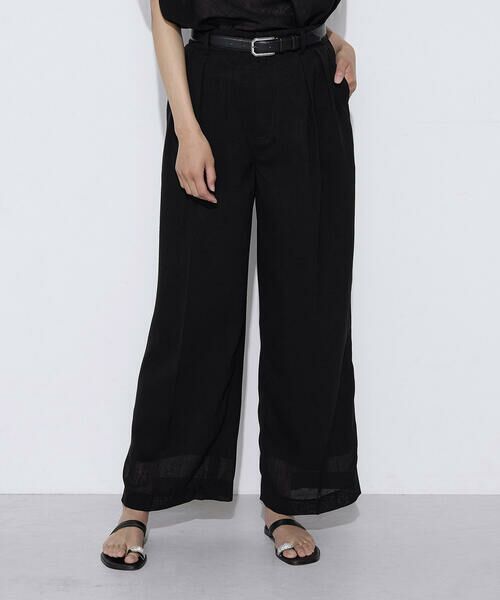 COMME CA COMFORT / コムサ・コンフォート（Lサイズ） その他パンツ | 〔 TALLサイズ 〕 【セットアップ対応】【RE:撚】トリアセクールスラブ タックワイドパンツ | 詳細22