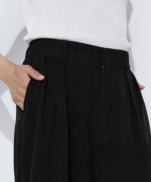 COMME CA COMFORT / コムサ・コンフォート（Lサイズ） その他パンツ | 〔 TALLサイズ 〕 【セットアップ対応】【RE:撚】トリアセクールスラブ タックワイドパンツ | 詳細23