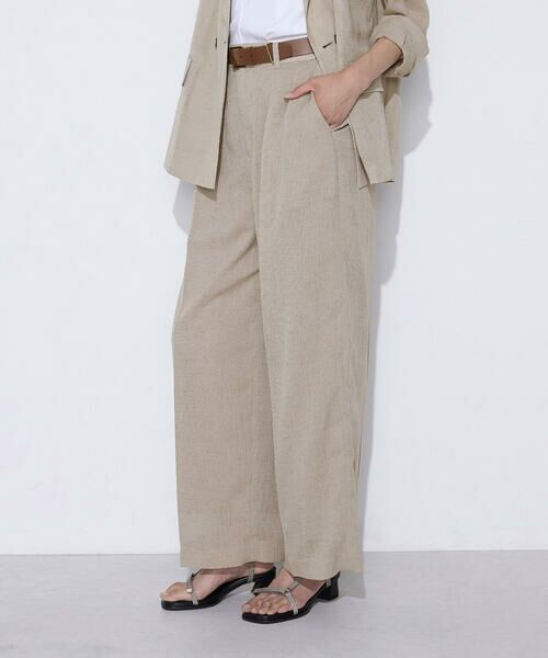 COMME CA COMFORT / コムサ・コンフォート（Lサイズ） その他パンツ | 〔 TALLサイズ 〕 【セットアップ対応】【RE:撚】トリアセクールスラブ タックワイドパンツ | 詳細29
