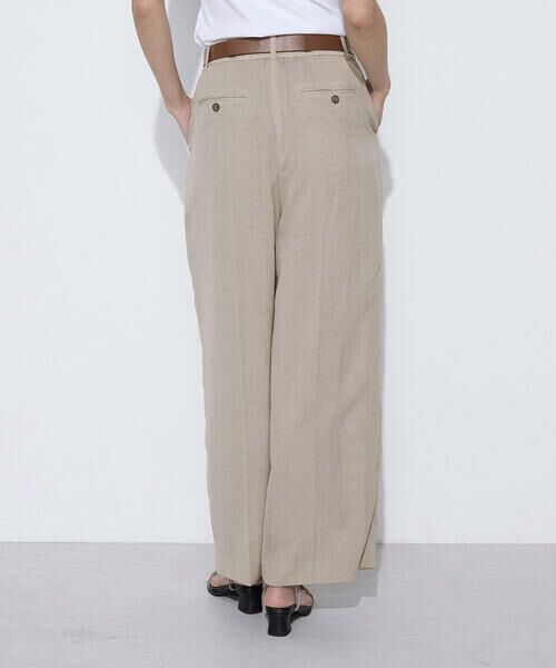 COMME CA COMFORT / コムサ・コンフォート（Lサイズ） その他パンツ | 〔 TALLサイズ 〕 【セットアップ対応】【RE:撚】トリアセクールスラブ タックワイドパンツ | 詳細30