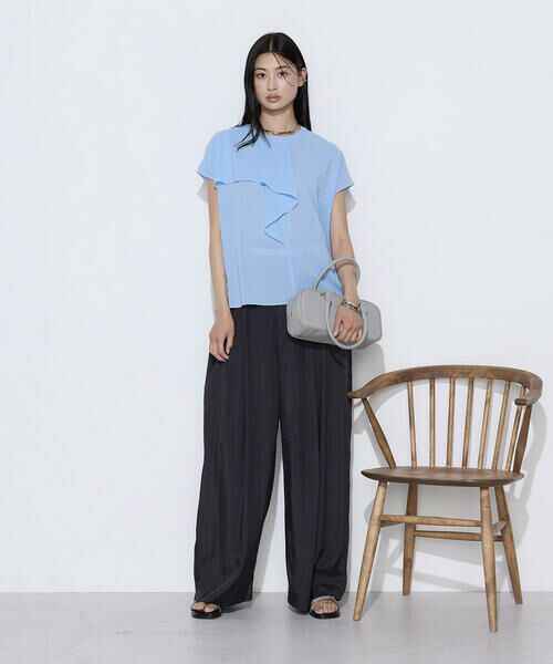 COMME CA COMFORT / コムサ・コンフォート（Lサイズ） その他パンツ | 〔 TALLサイズ 〕 シルク・平 ワイドタックカーブパンツ | 詳細3