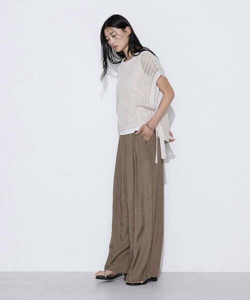 COMME CA COMFORT / コムサ・コンフォート（Lサイズ） その他トップス | 〔 TALLサイズ 〕 美濃和紙 ツインニットプルオーバー | 詳細2