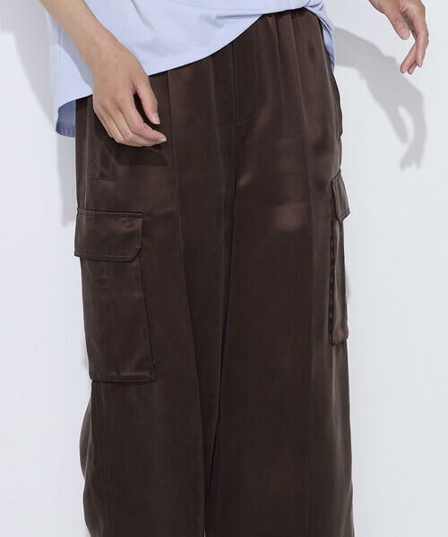 COMME CA COMFORT / コムサ・コンフォート（Lサイズ） その他パンツ | 〔 TALLサイズ 〕 キュプラツイル サテンワイドカーゴパンツ | 詳細13