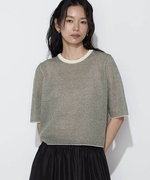 COMME CA COMFORT / コムサ・コンフォート（Lサイズ） ニット・セーター | 〔 TALLサイズ 〕 ポリエステルラミー プルオーバーニット | 詳細23