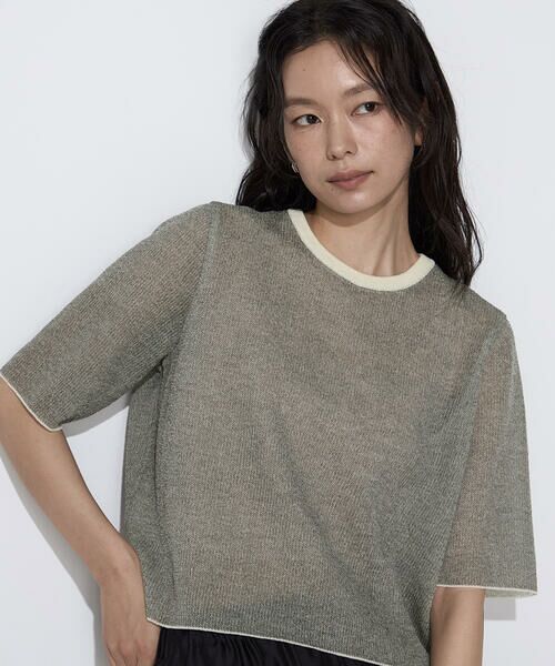COMME CA COMFORT / コムサ・コンフォート（Lサイズ） ニット・セーター | 〔 TALLサイズ 〕 ポリエステルラミー プルオーバーニット | 詳細25