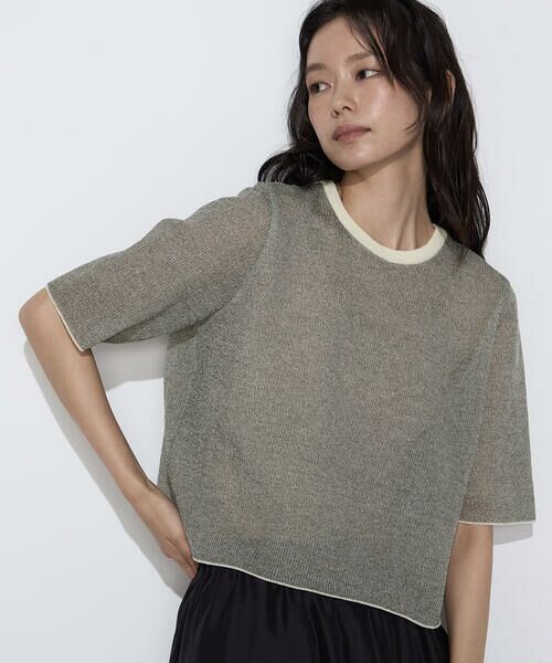 COMME CA COMFORT / コムサ・コンフォート（Lサイズ） ニット・セーター | 〔 TALLサイズ 〕 ポリエステルラミー プルオーバーニット | 詳細26