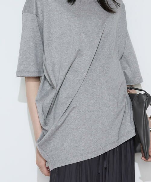 COMME CA COMFORT / コムサ・コンフォート（Lサイズ） Tシャツ | 〔 TALLサイズ 〕 ドライスムース／スーピマバイオスムース アシンメトリーTシャツ | 詳細11