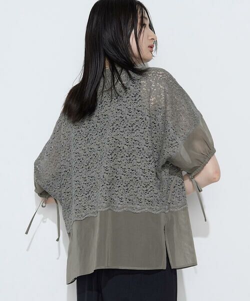 COMME CA COMFORT / コムサ・コンフォート（Lサイズ） シャツ・ブラウス | 〔 TALLサイズ 〕 リネンコードレース シャツ羽織 | 詳細14