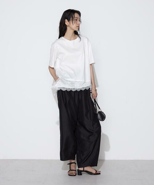 COMME CA COMFORT / コムサ・コンフォート（Lサイズ） その他パンツ | 〔 TALLサイズ 〕 ライトシルクウール バレルパンツ | 詳細5