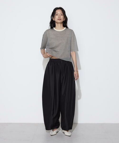 COMME CA COMFORT / コムサ・コンフォート（Lサイズ） その他パンツ | 〔 TALLサイズ 〕 ライトシルクウール バレルパンツ | 詳細6