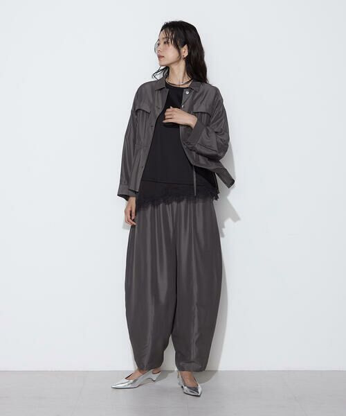COMME CA COMFORT / コムサ・コンフォート（Lサイズ） その他パンツ | 〔 TALLサイズ 〕 ライトシルクウール バレルパンツ | 詳細15