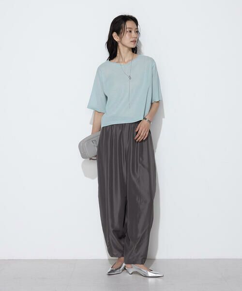 COMME CA COMFORT / コムサ・コンフォート（Lサイズ） その他パンツ | 〔 TALLサイズ 〕 ライトシルクウール バレルパンツ | 詳細22