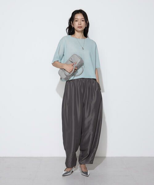 COMME CA COMFORT / コムサ・コンフォート（Lサイズ） その他パンツ | 〔 TALLサイズ 〕 ライトシルクウール バレルパンツ | 詳細23