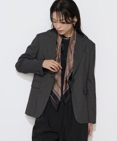 COMME CA COMFORT / コムサ・コンフォート（Lサイズ） テーラードジャケット | 〔TALLサイズ〕【セットアップ対応】シャークスキン ジャケット