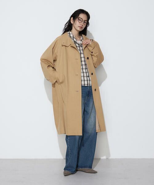 COMME CA COMFORT / コムサ・コンフォート（Lサイズ） ステンカラーコート | 〔TALLサイズ〕クラシックツイル スタンドカラーコート | 詳細17