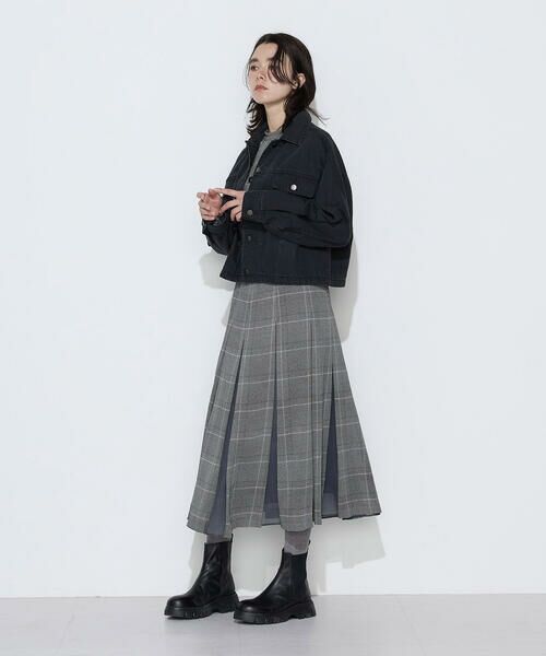 COMME CA COMFORT / コムサ・コンフォート（Lサイズ） ロング・マキシ丈スカート | 〔TALLサイズ〕ヘリテージプリント ボックスタックスカート | 詳細9