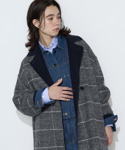 COMME CA COMFORT / コムサ・コンフォート（Lサイズ） その他アウター | 〔TALLサイズ〕ジーロンビーバーリバーシブル  Wフェイスコート | 詳細4