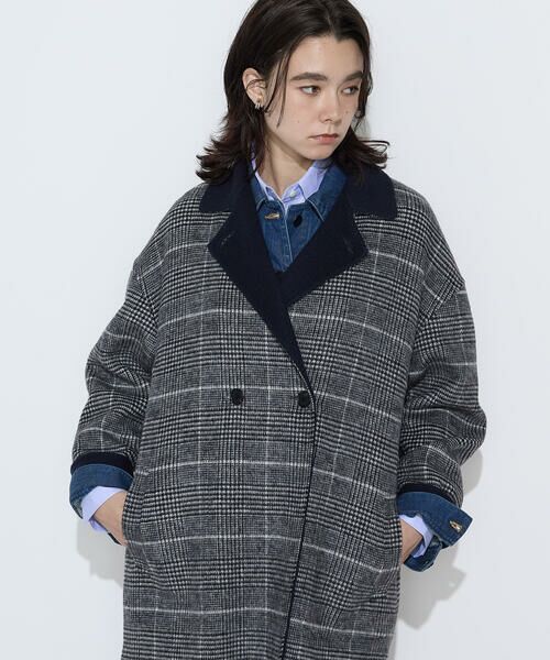COMME CA COMFORT / コムサ・コンフォート（Lサイズ） その他アウター | 〔TALLサイズ〕ジーロンビーバーリバーシブル  Wフェイスコート | 詳細7