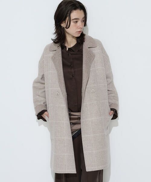COMME CA COMFORT / コムサ・コンフォート（Lサイズ） その他アウター | 〔TALLサイズ〕ジーロンビーバーリバーシブル  Wフェイスコート | 詳細28