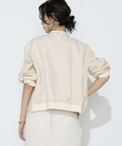 COMME CA COMFORT / コムサ・コンフォート（Lサイズ） ブルゾン | 〔TALLサイズ〕リネンウール MA-1ブルゾン | 詳細6