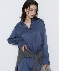 COMME CA COMFORT / コムサ・コンフォート（Lサイズ） シャツ・ブラウス | 〔TALLサイズ〕キュプラレーヨンフィブリルサテン ブラウス