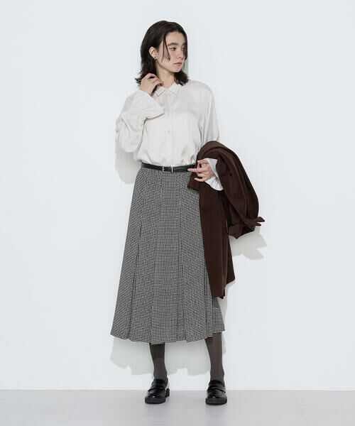 COMME CA COMFORT / コムサ・コンフォート（Lサイズ） シャツ・ブラウス | 〔TALLサイズ〕キュプラレーヨンフィブリルサテン ブラウス | 詳細1
