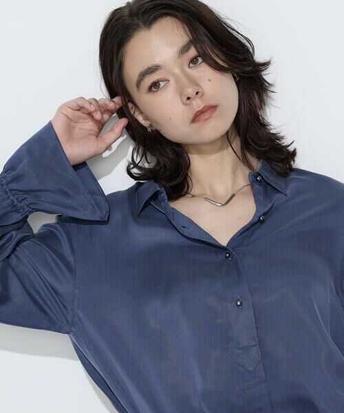 COMME CA COMFORT / コムサ・コンフォート（Lサイズ） シャツ・ブラウス | 〔TALLサイズ〕キュプラレーヨンフィブリルサテン ブラウス | 詳細23
