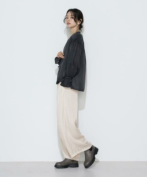 COMME CA COMFORT / コムサ・コンフォート（Lサイズ） その他パンツ | 〔TALLサイズ〕キュプラレーヨンフィブリルサテン 2WAYパンツ | 詳細3