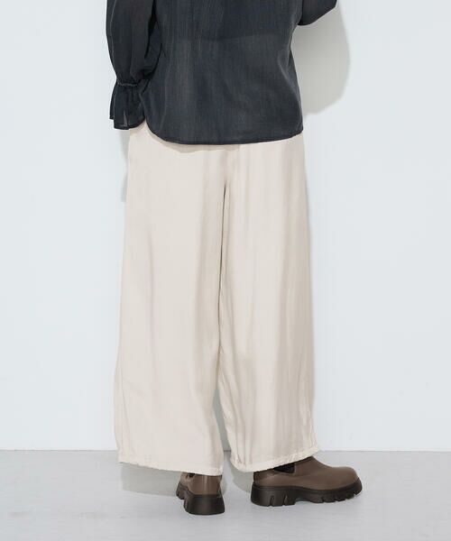 COMME CA COMFORT / コムサ・コンフォート（Lサイズ） その他パンツ | 〔TALLサイズ〕キュプラレーヨンフィブリルサテン 2WAYパンツ | 詳細8