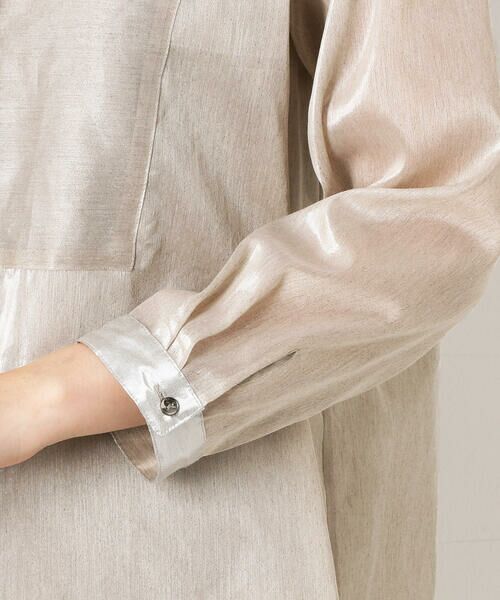 COMME CA PLATINUM / コムサ・プラチナ シャツ・ブラウス | ブリリアント シアーリネン ロングシャツ | 詳細6