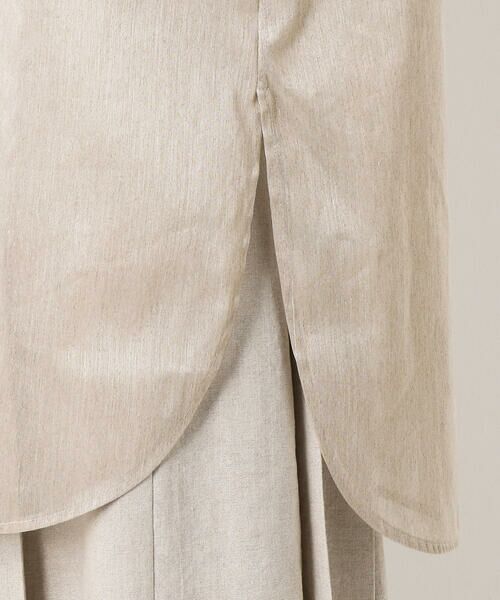 COMME CA PLATINUM / コムサ・プラチナ シャツ・ブラウス | ブリリアント シアーリネン ロングシャツ | 詳細7