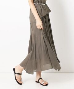 COMME CA PLATINUM / コムサ・プラチナ ロング・マキシ丈スカート | ハンカチーフヘム ロングスカート