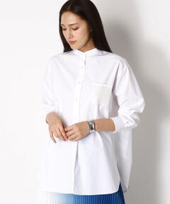 COMME CA PLATINUM / コムサ・プラチナ シャツ・ブラウス | スパンコールポケット付き プルオーバーシャツ