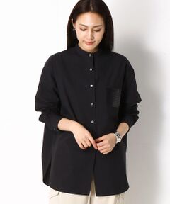 COMME CA PLATINUM / コムサ・プラチナ シャツ・ブラウス | スパンコールポケット付き プルオーバーシャツ