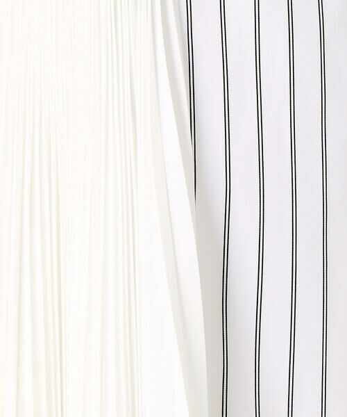 COMME CA PLATINUM / コムサ・プラチナ ロング・マキシ丈スカート | デザインストライプ プリーツスカート | 詳細6