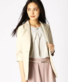 COMME CA PLATINUM / コムサ・プラチナ テーラードジャケット | フェイクレザーテーラードジャケット