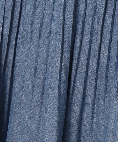 COMME CA PLATINUM / コムサ・プラチナ ロング・マキシ丈スカート | ラミーポリエステルローン プリーツスカート | 詳細12