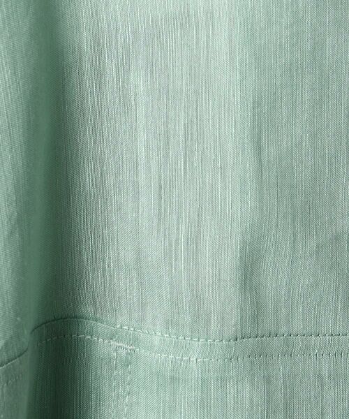 COMME CA PLATINUM / コムサ・プラチナ シャツ・ブラウス | シアーリネン シャツ羽織り | 詳細12