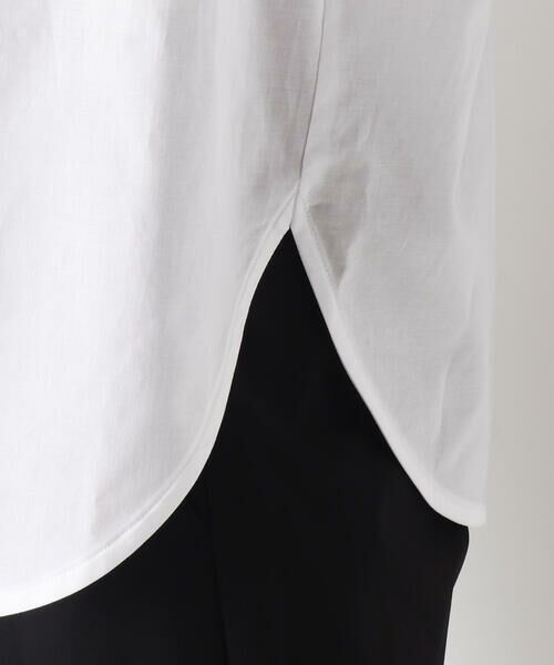 COMME CA PLATINUM / コムサ・プラチナ シャツ・ブラウス | 幾何柄刺繍 スタンドカラーシャツ | 詳細7