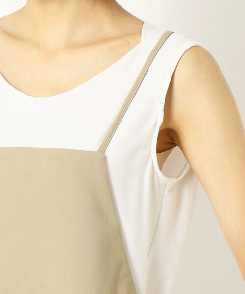 COMME CA PLATINUM / コムサ・プラチナ ドレス | ニュアンスジョーゼット ジャンパースカート | 詳細10