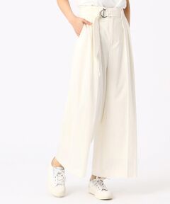 COMME CA PLATINUM / コムサ・プラチナ その他パンツ | サテンストレッチ ワイドパンツ