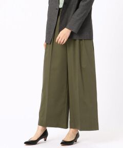 COMME CA PLATINUM / コムサ・プラチナ その他パンツ | サテンストレッチ ワイドパンツ