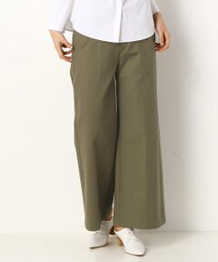 COMME CA PLATINUM / コムサ・プラチナ その他パンツ | コットンストレッチ ワイドパンツ