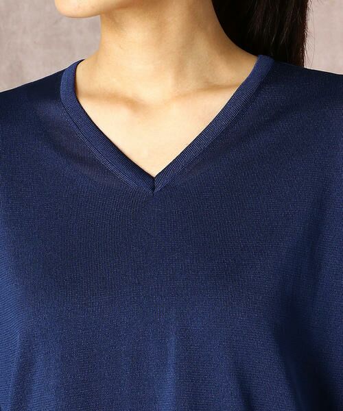 COMME CA PLATINUM / コムサ・プラチナ ニット・セーター | 袖デザインVネックニットプルオーバー | 詳細5